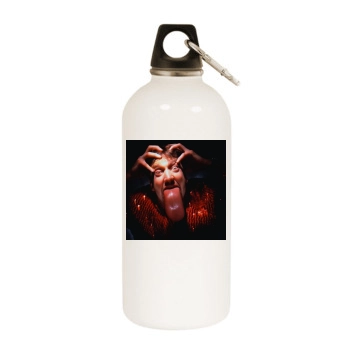 Tom Green White Water Bottle With Carabiner