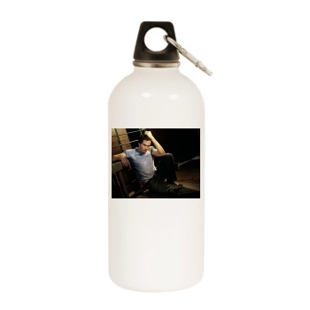 Tom Welling White Water Bottle With Carabiner