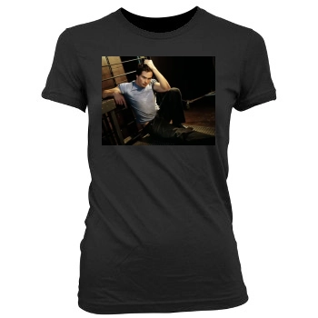 Tom Welling Women's Junior Cut Crewneck T-Shirt