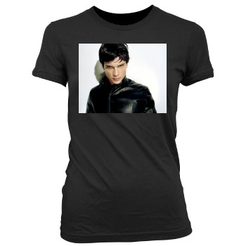 Tom Welling Women's Junior Cut Crewneck T-Shirt