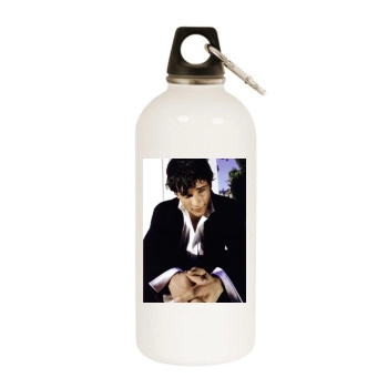 Tom Welling White Water Bottle With Carabiner