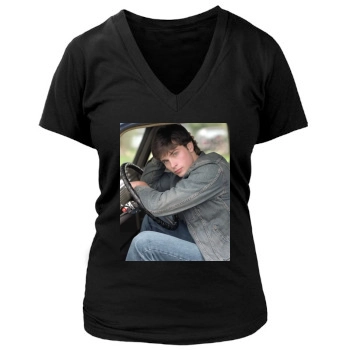 Tom Welling Women's Deep V-Neck TShirt