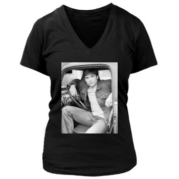 Tom Welling Women's Deep V-Neck TShirt