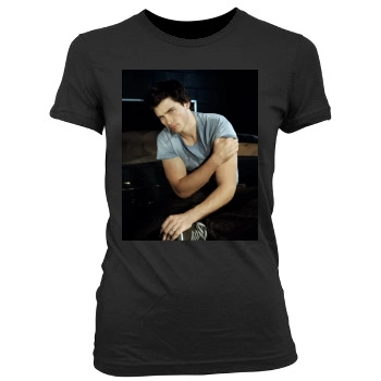 Tom Welling Women's Junior Cut Crewneck T-Shirt