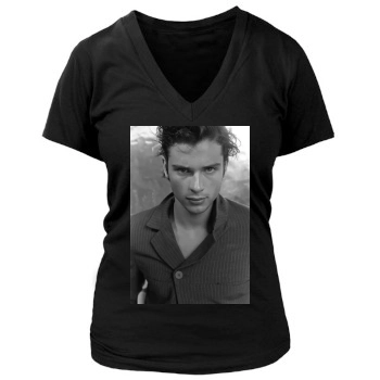 Tom Welling Women's Deep V-Neck TShirt