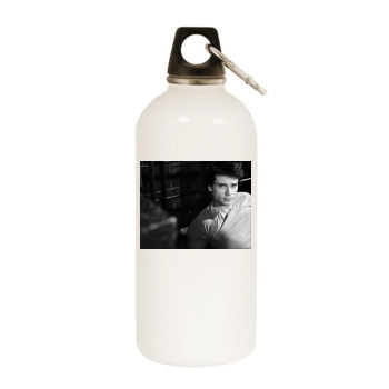 Tom Welling White Water Bottle With Carabiner