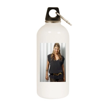 Fergie White Water Bottle With Carabiner