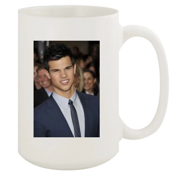 Taylor Lautner 15oz White Mug