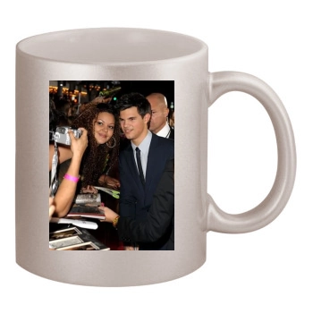 Taylor Lautner 11oz Metallic Silver Mug