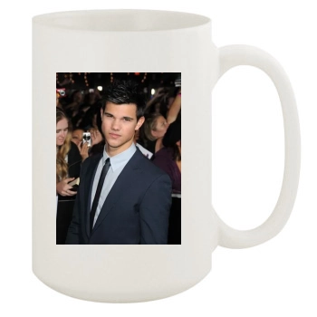 Taylor Lautner 15oz White Mug