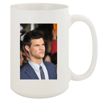 Taylor Lautner 15oz White Mug