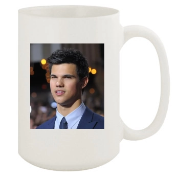 Taylor Lautner 15oz White Mug