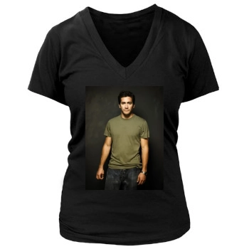 Jake Gyllenhaal Women's Deep V-Neck TShirt