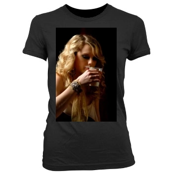 Taylor Swift Women's Junior Cut Crewneck T-Shirt