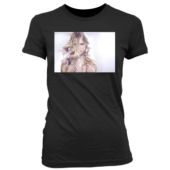 Taylor Swift Women's Junior Cut Crewneck T-Shirt