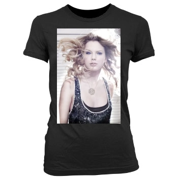 Taylor Swift Women's Junior Cut Crewneck T-Shirt