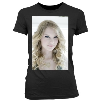 Taylor Swift Women's Junior Cut Crewneck T-Shirt