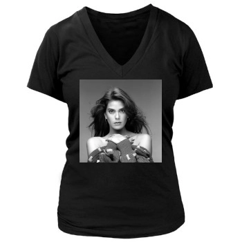 Teri Hatcher Women's Deep V-Neck TShirt