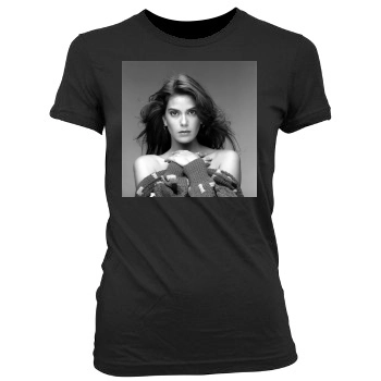 Teri Hatcher Women's Junior Cut Crewneck T-Shirt