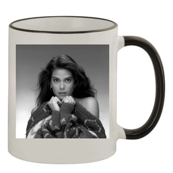 Teri Hatcher 11oz Colored Rim & Handle Mug