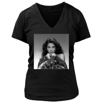 Teri Hatcher Women's Deep V-Neck TShirt