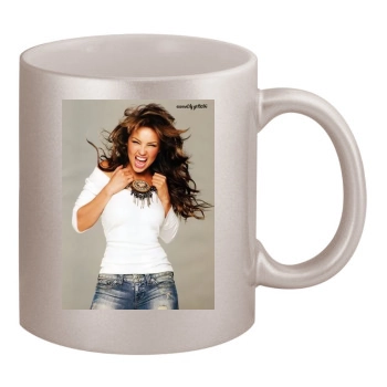 Thalia 11oz Metallic Silver Mug