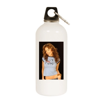 Thalia White Water Bottle With Carabiner