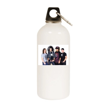 Tokio Hotel White Water Bottle With Carabiner