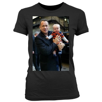 Tom Hanks Women's Junior Cut Crewneck T-Shirt