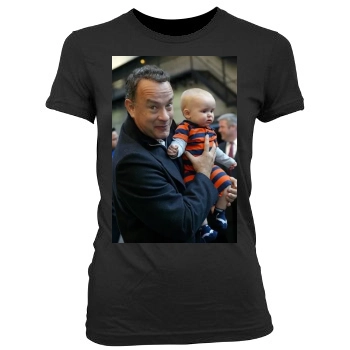 Tom Hanks Women's Junior Cut Crewneck T-Shirt