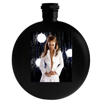 Tyra Banks Round Flask