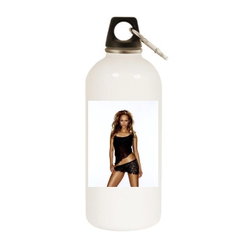 Tyra Banks White Water Bottle With Carabiner