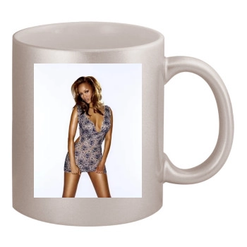 Tyra Banks 11oz Metallic Silver Mug