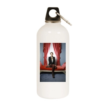 Whitney Port White Water Bottle With Carabiner