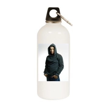 Hayden Christensen White Water Bottle With Carabiner