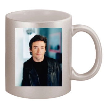 Hugh Jackman 11oz Metallic Silver Mug