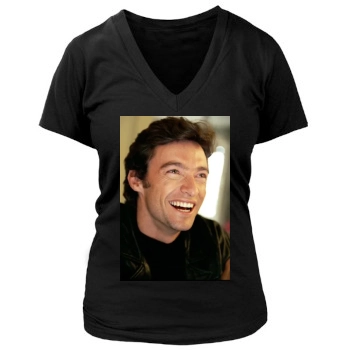 Hugh Jackman Women's Deep V-Neck TShirt