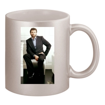 Hugh Jackman 11oz Metallic Silver Mug