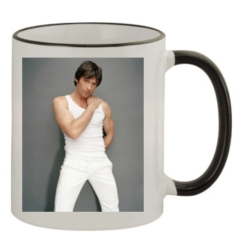 Hugh Jackman 11oz Colored Rim & Handle Mug