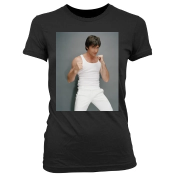 Hugh Jackman Women's Junior Cut Crewneck T-Shirt