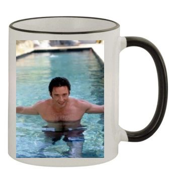 Hugh Jackman 11oz Colored Rim & Handle Mug