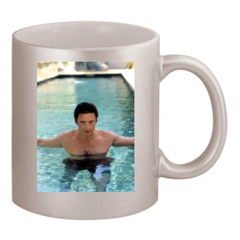 Hugh Jackman 11oz Metallic Silver Mug