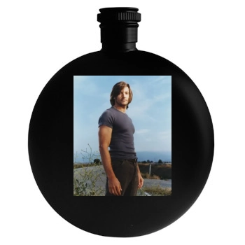 Hugh Jackman Round Flask