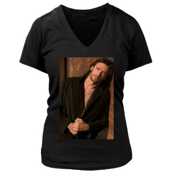 Hugh Jackman Women's Deep V-Neck TShirt