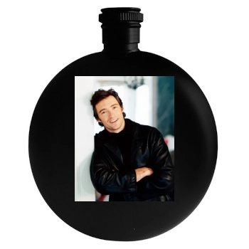 Hugh Jackman Round Flask