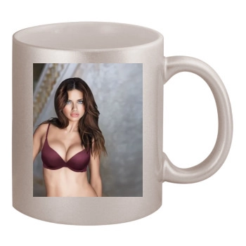 Adriana Lima 11oz Metallic Silver Mug