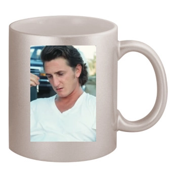 Sean Penn 11oz Metallic Silver Mug