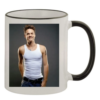 Shane West 11oz Colored Rim & Handle Mug