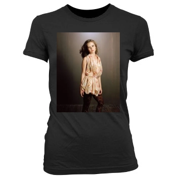 Alexis Dziena Women's Junior Cut Crewneck T-Shirt