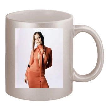 Alexis Dziena 11oz Metallic Silver Mug